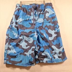 kanu surf swim trunks Youth Xl 18/20 Blue Camo